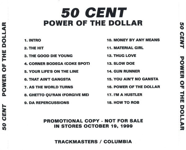 50 Cent Power Of The Dollar Promo 2000 : 50 Cent : Free. archive....